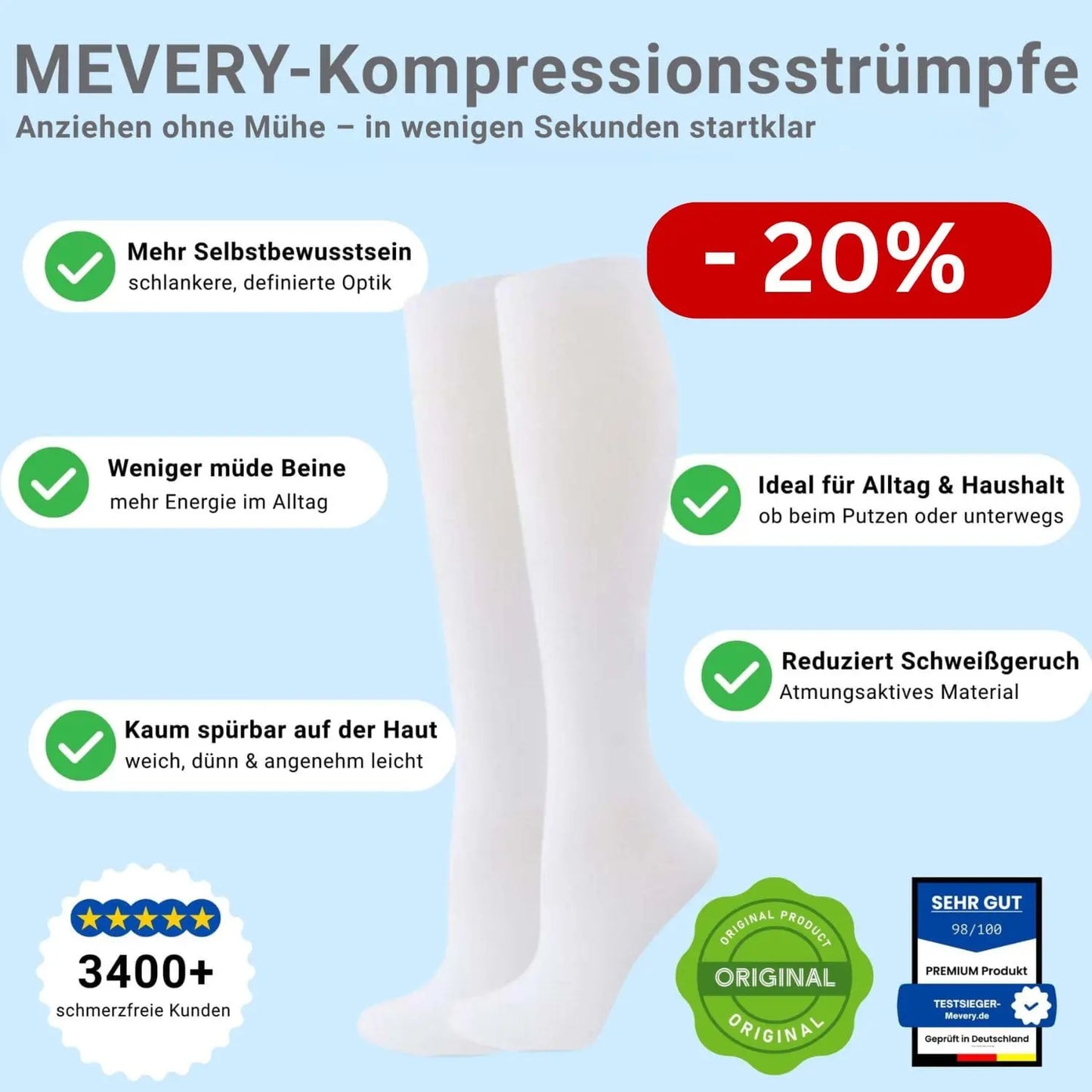 Mevery  - Classic Kompressionsstrümpfe