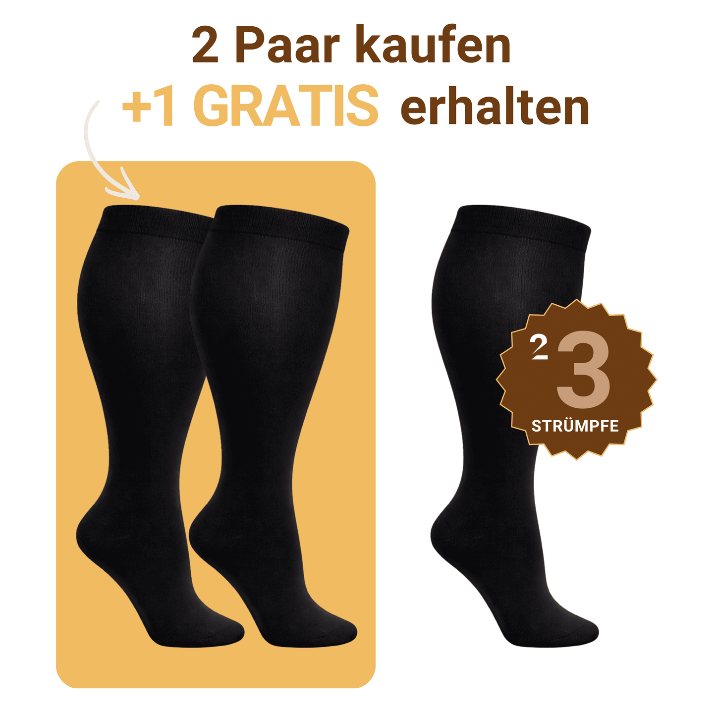 Mevery  - Classic Kompressionsstrümpfe Bundle 2