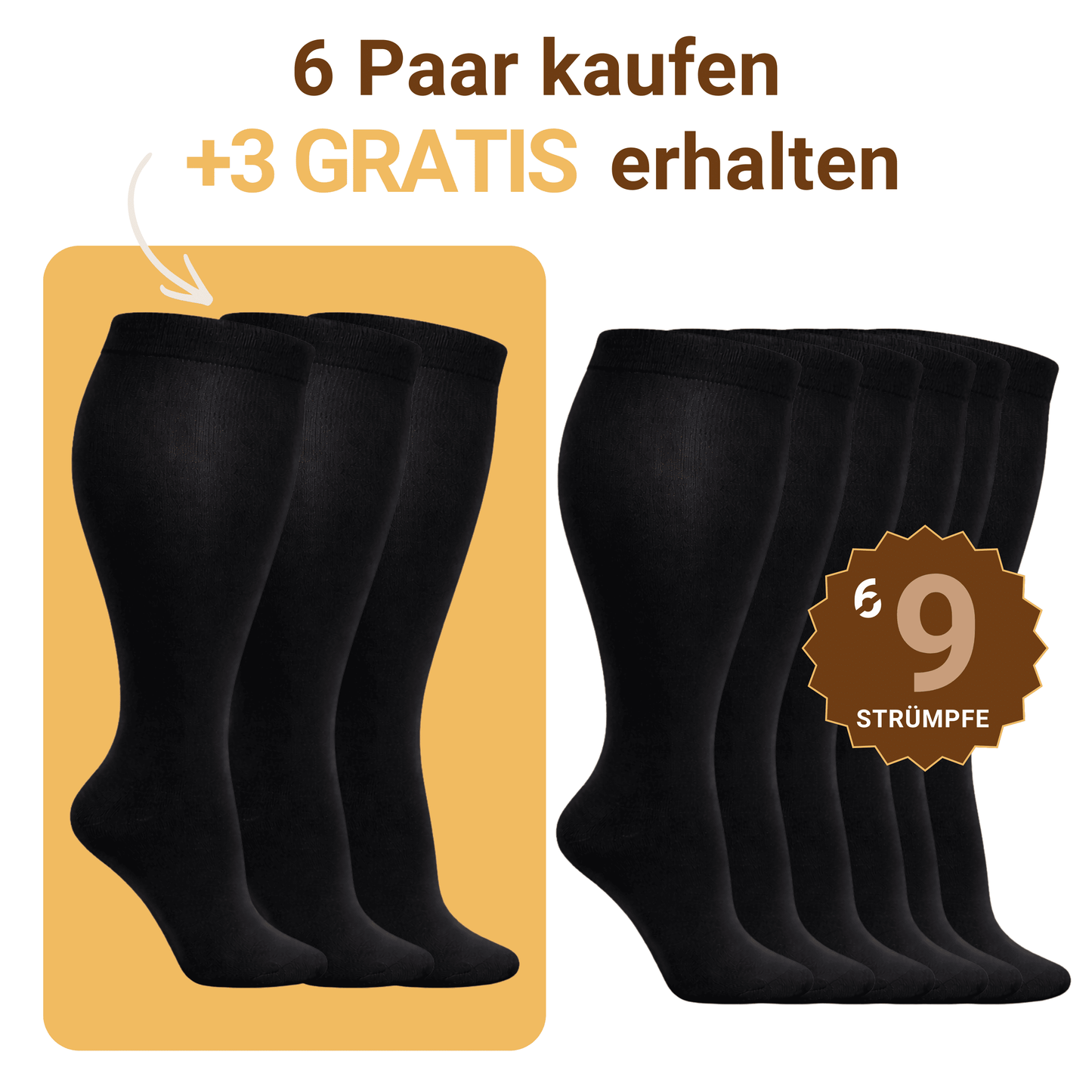 Mevery  - Classic Kompressionsstrümpfe Bundle 1