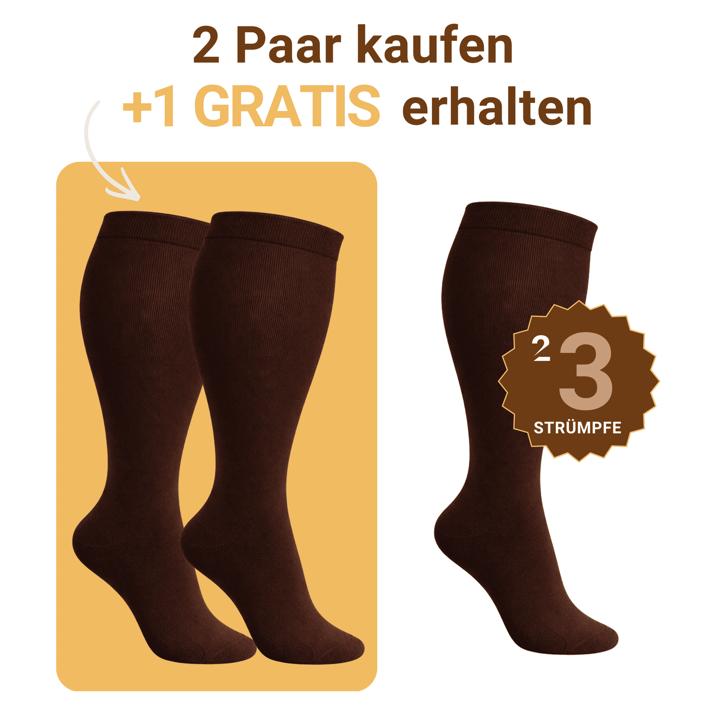 Mevery  - Classic Kompressionsstrümpfe Bundle 2