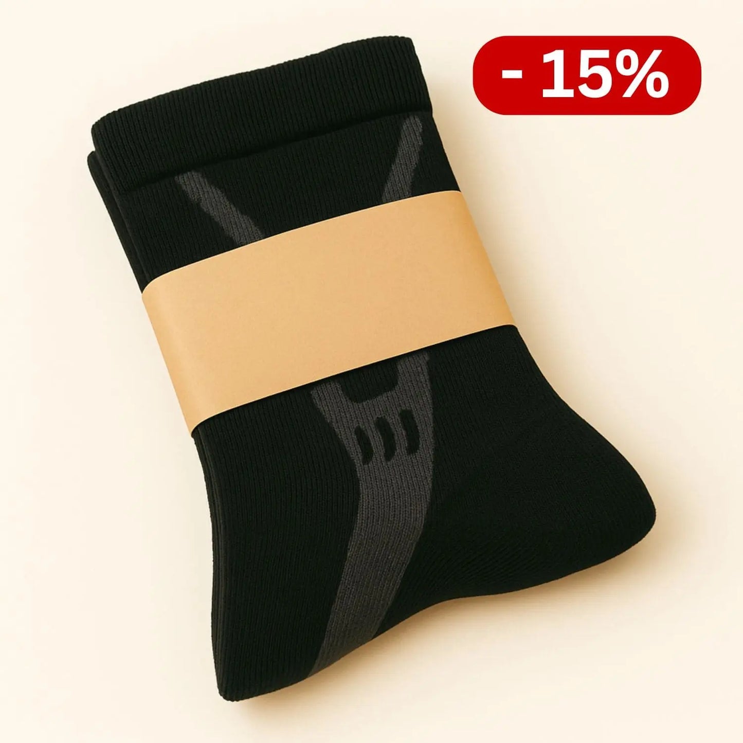 Mevery  - Kompressionsstrümpfe (Schwarz)