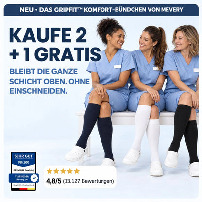 Mevery GripFit™ Kompressionsstrümpfe für Pflegekräfte