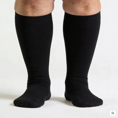 Mevery Kompressionsstrümpfe schwarz– für Herren und Damen mit schweren müden Beinen
